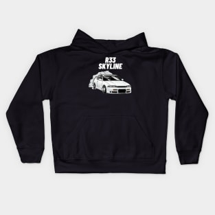 r33 skyline Kids Hoodie